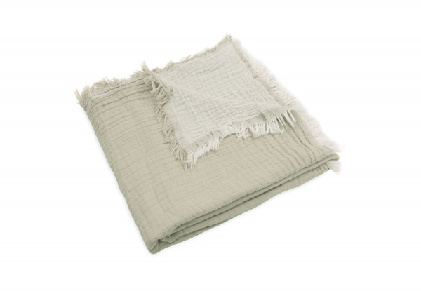 Jollein takar
 - 120x120 cm Fringe Olive Green/Ivory