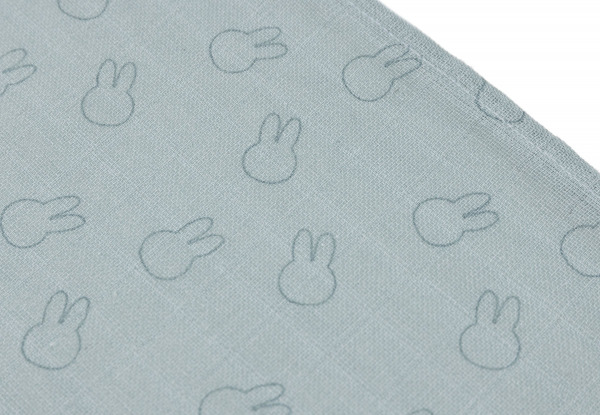 Jollein textilpelenka
 - 70x70 cm Miffy Silhouettes Sea Green