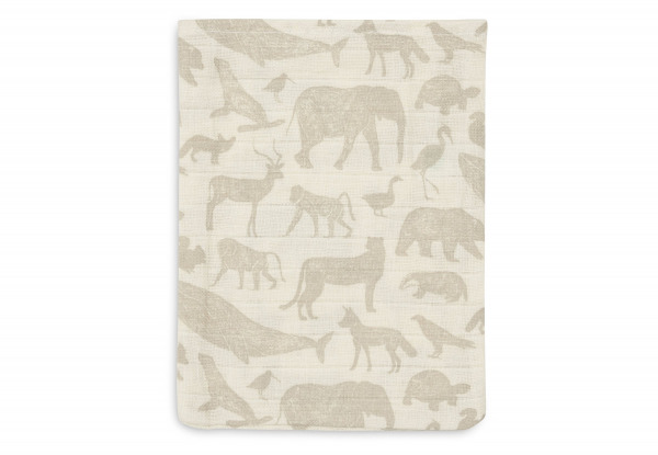 Jollein mosdkeszty muslin
 - Animals Nougat