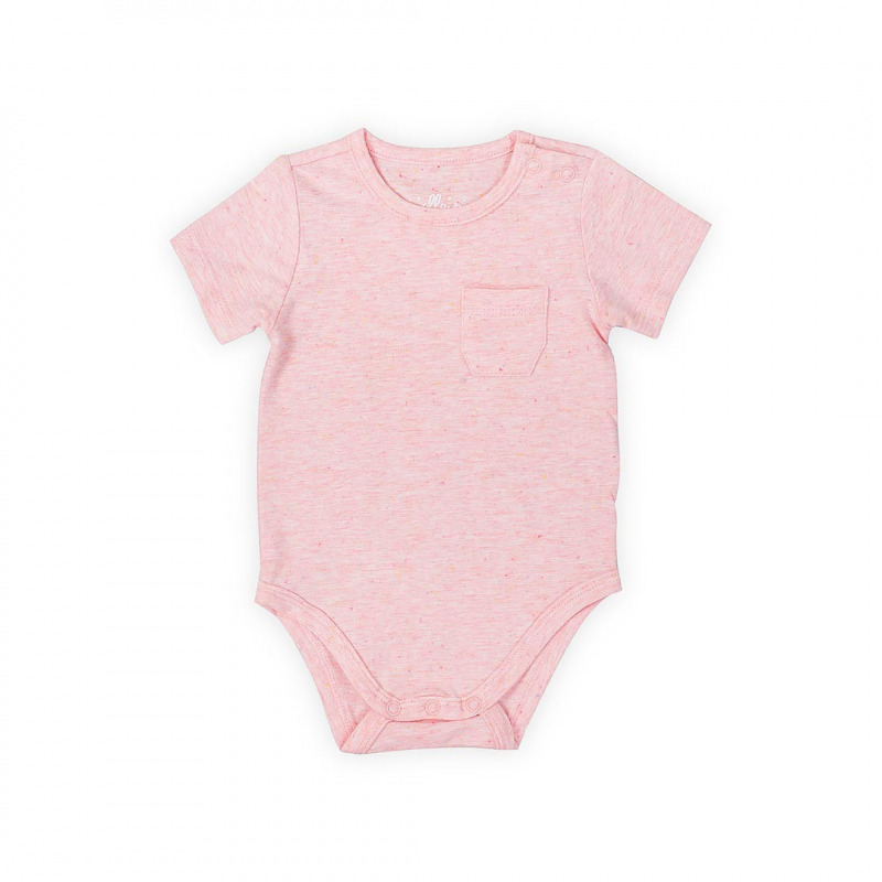 Jollein rvid ujj body - 74/80 Speckled pink