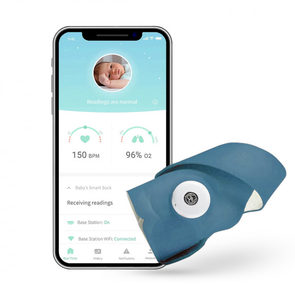 Owlet okoszokni Smart Sock 3 - Bedtime Blue